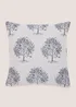 Blue Tree Jacquard Cushion (43cm x 43cm) Image 1