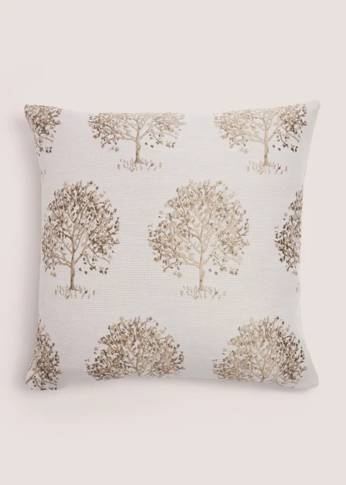 Neutral Tree Jacquard Cushion (43cm x 43cm) Image 1