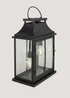 Black Double Bulb Outdoor Solar Light (26cm x 15cm x 36cm) Image 2