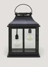 Black Double Bulb Outdoor Solar Light (26cm x 15cm x 36cm) Image 1