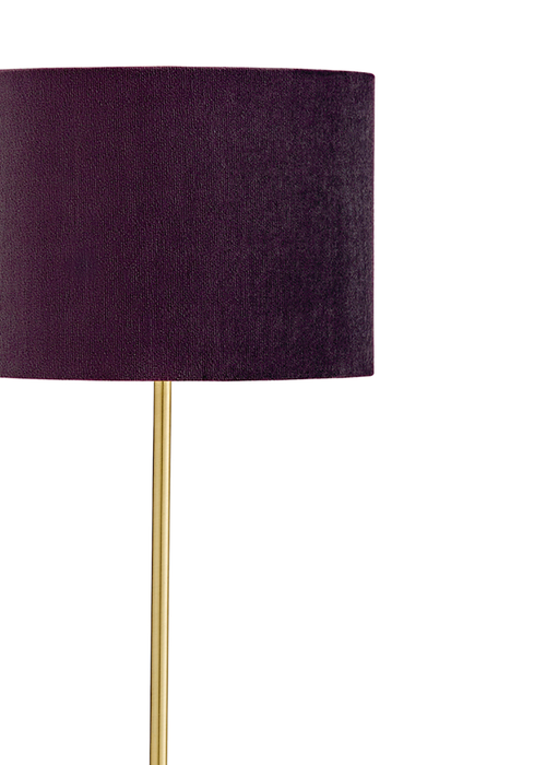 Inlight Maroon Velvet Stick Table Lamp (40cm x 16cm x 21cm) - One Size Image 2