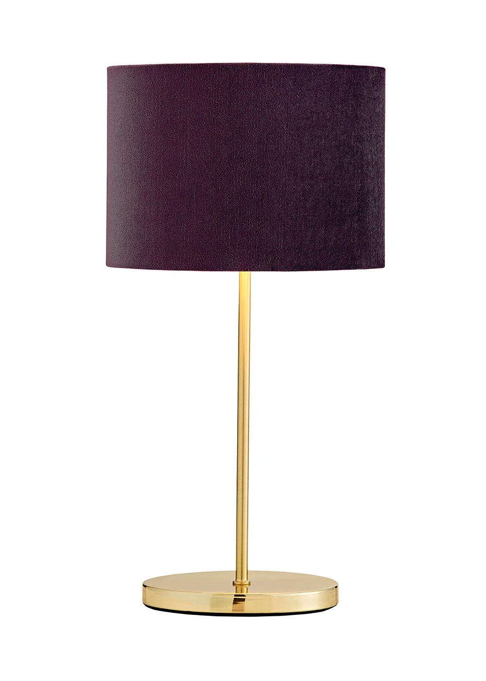 Inlight Maroon Velvet Stick Table Lamp (40cm x 16cm x 21cm) - One Size Image 1