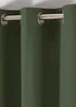 Fusion Sorbonne Bottle Green Eyelet Curtains - 46W X 54D (116x137cm) Image 2