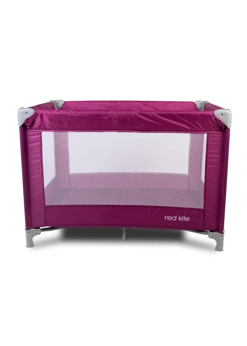 Red Kite Sleeptight Travel Cot Raspberry (70cm x 99cm x 70cm) - One Size Image 1