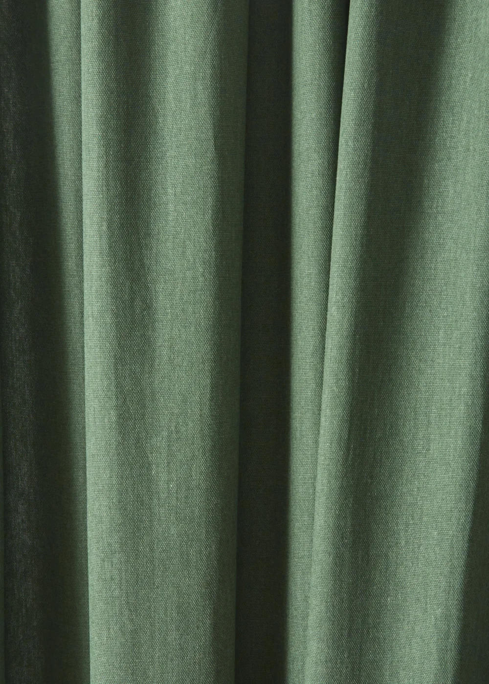 Fusion Dijon Blackout Bottle Green Pencil Pleat Curtains - 46W X 54D (116x137cm) Image 3
