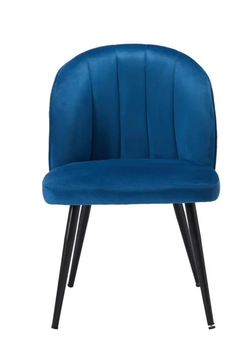 LPD Furniture Set of 2 Orla Dining Chairs Blue (815x625x540mm) - No Size Image 3