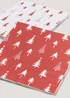 16 Pack Red Tree Napkins (33cm x 33cm) Image 2