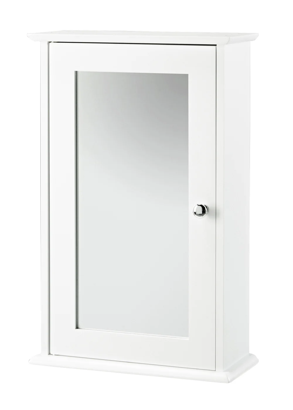 LPD Furniture Alaska Wall Cabinet With Mirror White (530x150x340mm) - No Size Image 1