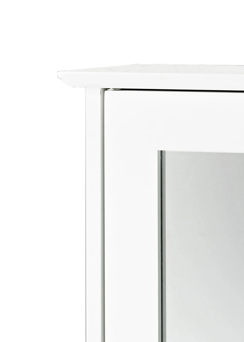 LPD Furniture Alaska Wall Cabinet With Mirror White (530x150x340mm) - No Size Image 2