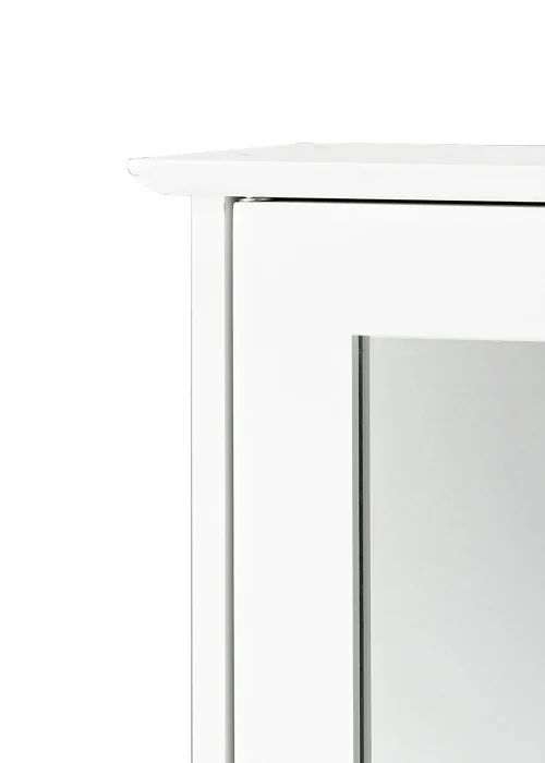LPD Furniture Alaska Wall Cabinet With Mirror White (530x150x340mm) - No Size Image 2