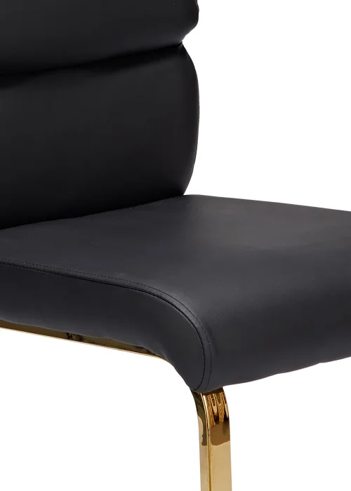 LPD Furniture Set of 2 Antibes Dining Chairs Black (950x640x430mm) - No Size Image 2