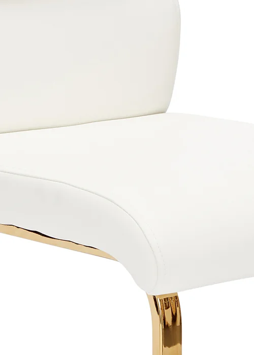 LPD Furniture Set of 2 Antibes Dining Chairs White (950x640x430mm) - One Size Image 2