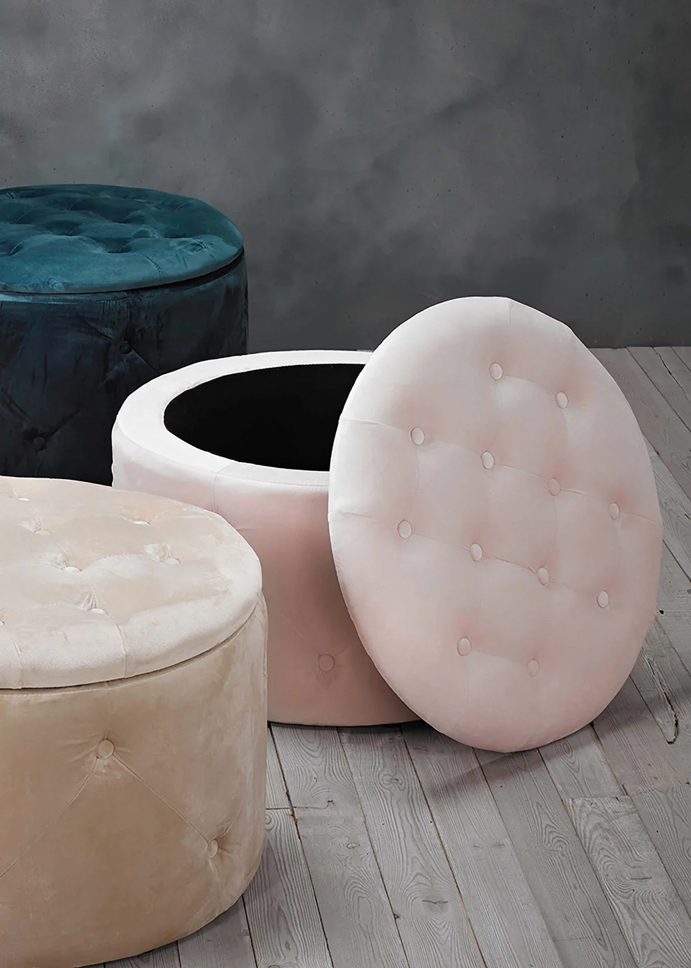 LPD Furniture Cleo Storage Pouff Pink (400x600x600mm) - One Size Image 3