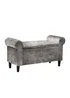 LPD Furniture Highgrove Storage Ottoman Silver (600x450x1150mm) - One Size Image 1