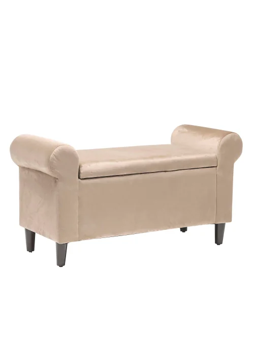 LPD Furniture Highgrove Storage Ottoman Beige (600x450x1150mm) - No Size Image 1
