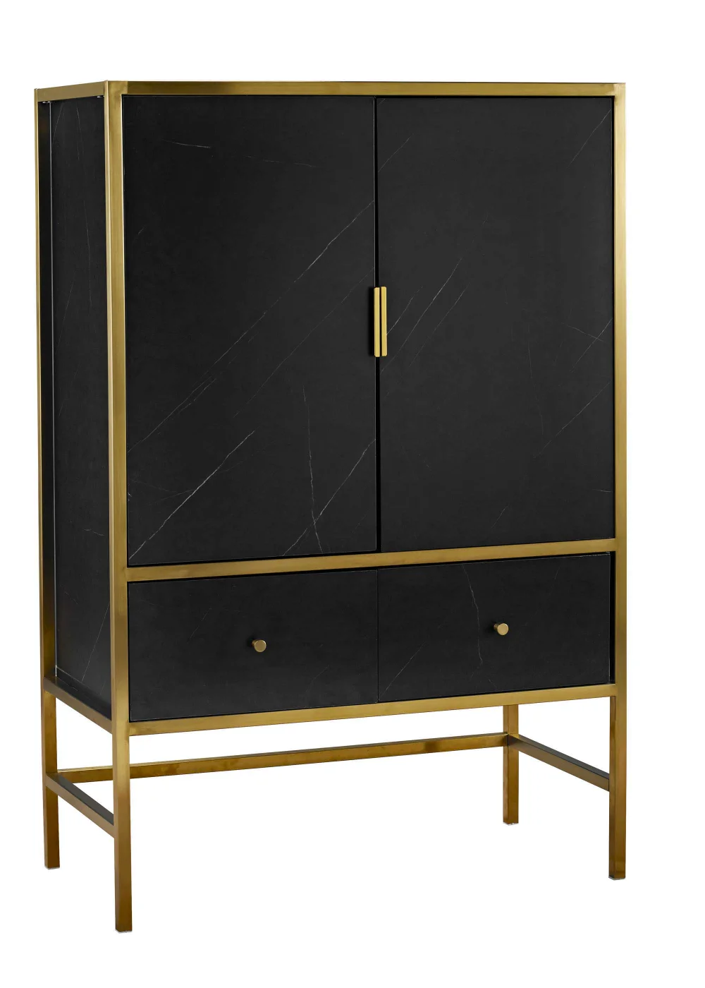 LPD Furniture Monaco Drinks Cabinet Black (1200x400x800mm) - No Size Image 2