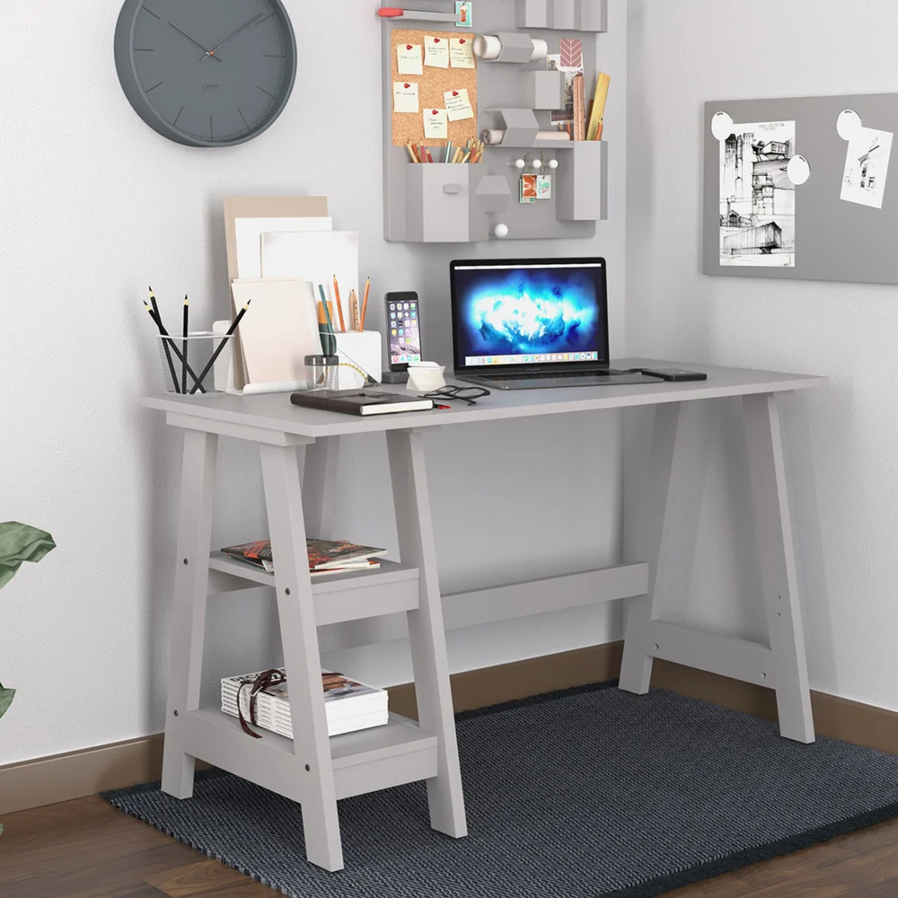 LPD Furniture Tiva Workstation Grey (750x560x1190mm) - One Size Image 1