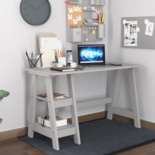 LPD Furniture Tiva Workstation Grey (750x560x1190mm) - One Size Image 1