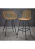 LPD Furniture Set of 2 Rafferty Wooden Barstool (1040x520x430mm) - One Size Image 2