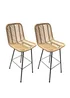 LPD Furniture Set of 2 Rafferty Wooden Barstool (1040x520x430mm) - One Size Image 1