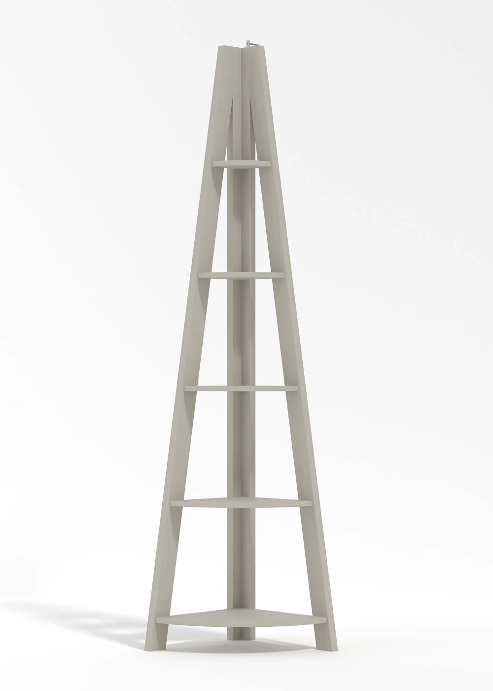 LPD Furniture Tiva Corner Ladder Shelving Grey (1754x386x386mm) - No Size Image 1
