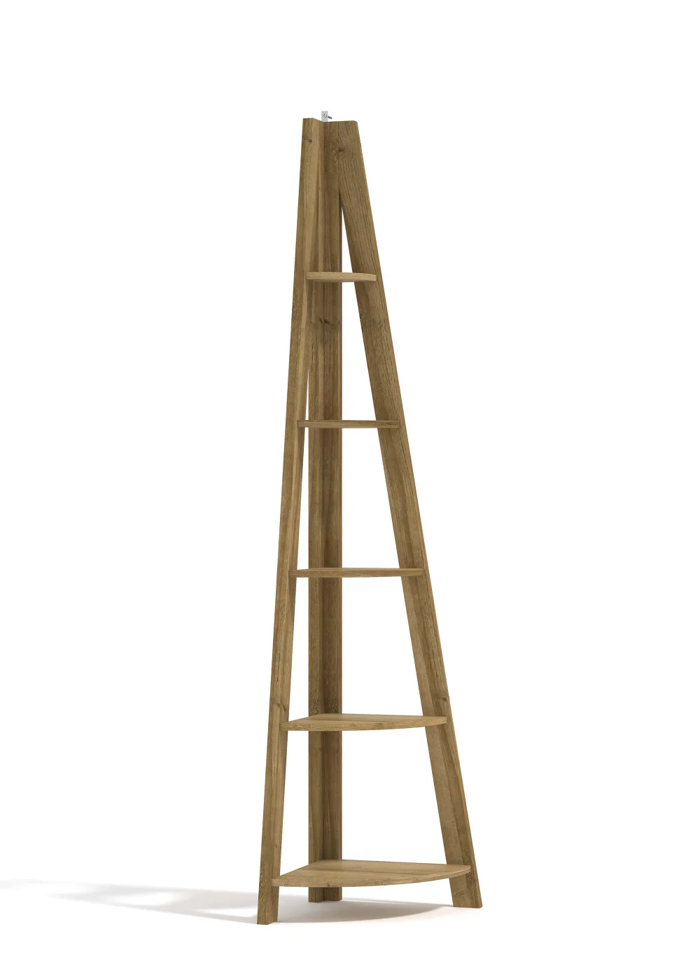 LPD Furniture Tiva Corner Ladder Shelving Oak (1754x386x386mm) - One Size Image 2