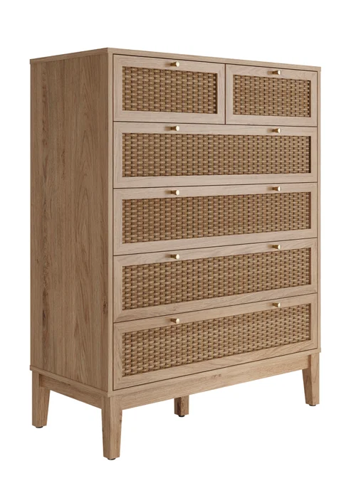LPD Furniture Bordeaux 6 Drawer Chest (1090x390x850mm) - No Size Image 3
