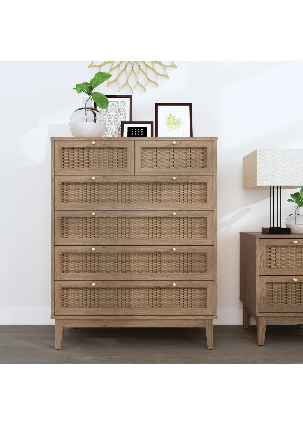 LPD Furniture Bordeaux 6 Drawer Chest (1090x390x850mm) - No Size Image 1