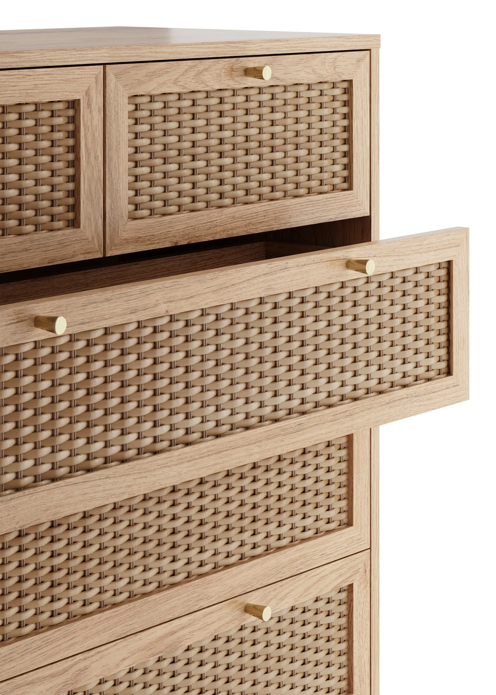 LPD Furniture Bordeaux 6 Drawer Chest (1090x390x850mm) - No Size Image 4
