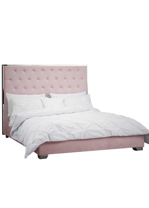 LPD Furniture Meribel Pink Bed - King Image 1