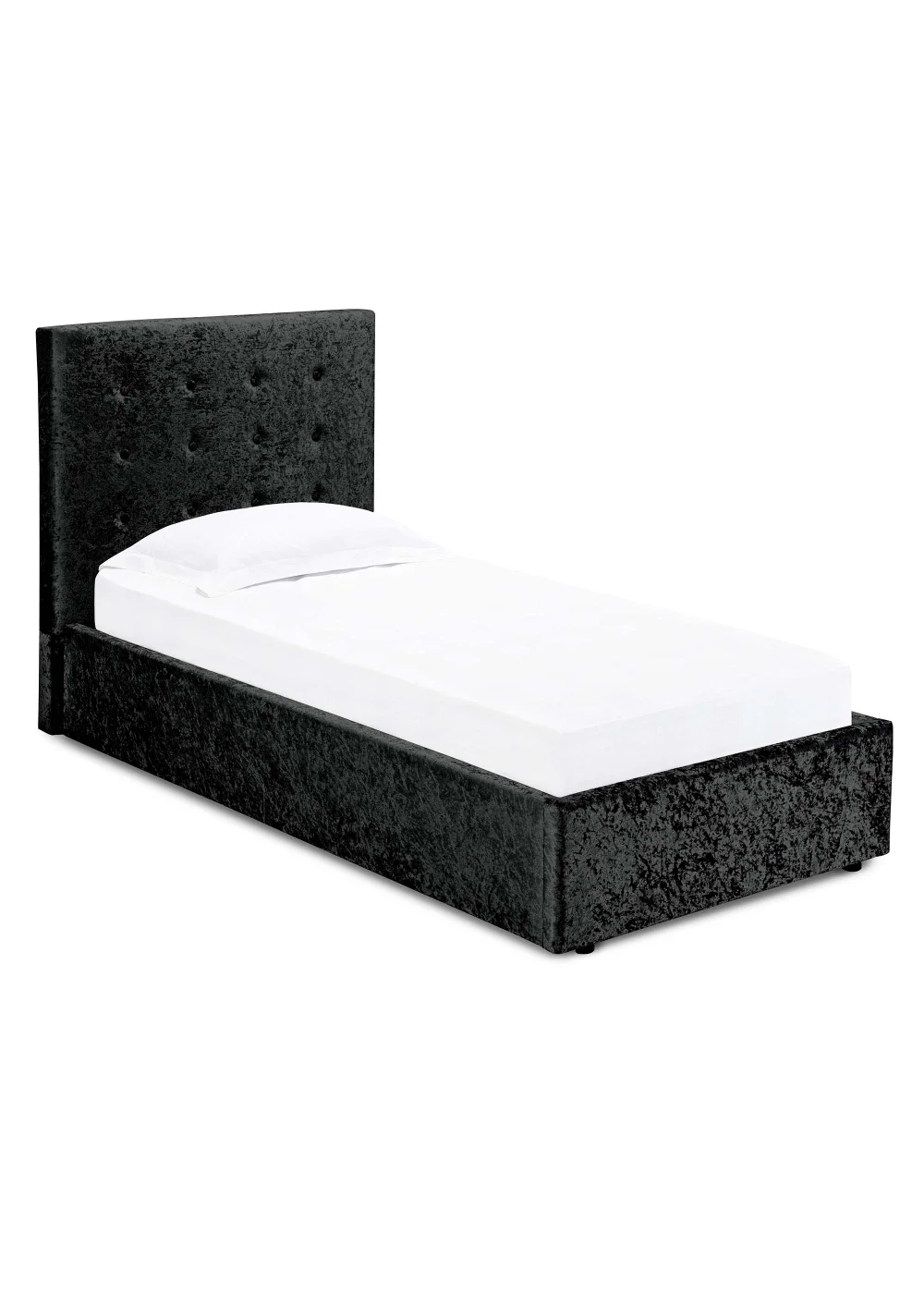 LPD Furniture Rimini 3 Black Bed - Single Image 1