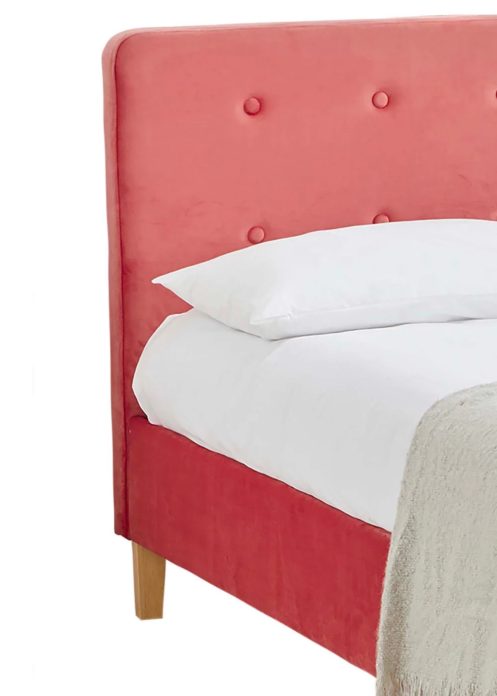 LPD Furniture Pierre Pink Bed - Double Image 2