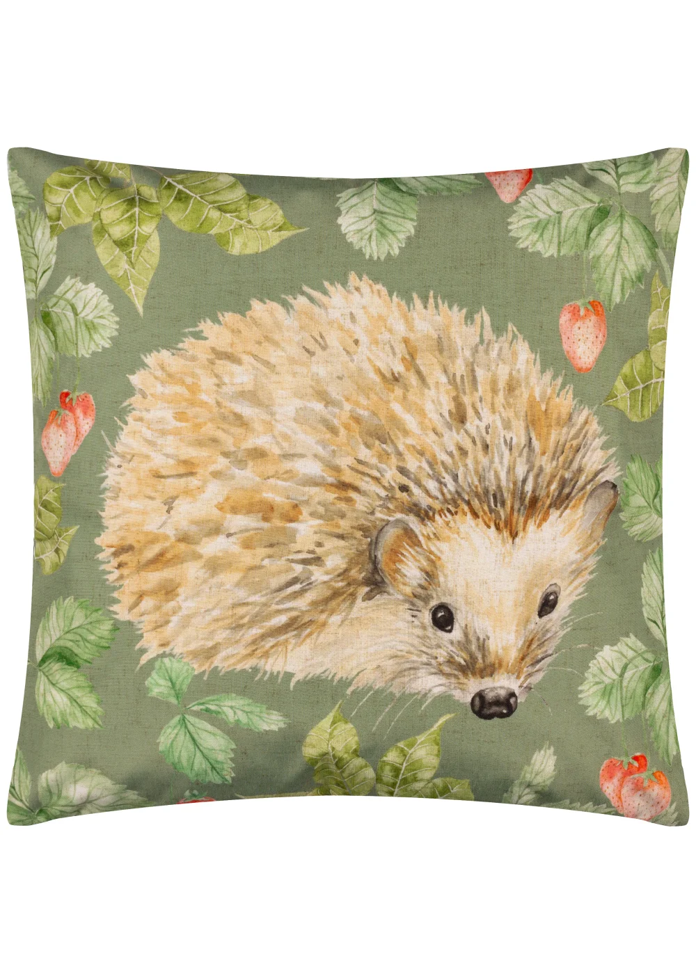 Evans Lichfield Grove Hedgehog Outdoor Filled Cushion (43cm x 43cm x 8cm) - One Size Image 1
