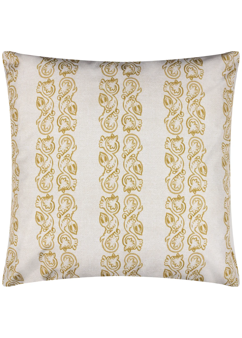 Paoletti Kalindi Stripe Outdoor Filled Cushion (55cm x 55cm x 8cm) Saffron - One Size Image 2
