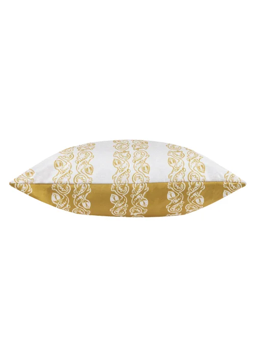 Paoletti Kalindi Stripe Outdoor Filled Cushion (55cm x 55cm x 8cm) Saffron - One Size Image 3