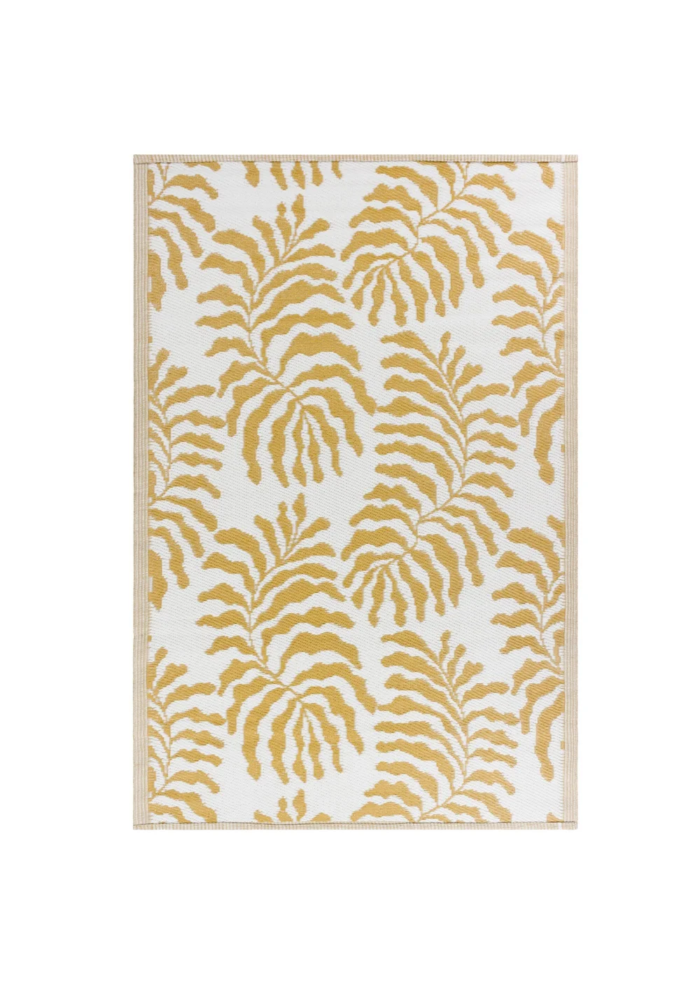 furn. Tocorico Reversible Outdoor Rug (120cm x 180cm) Mustard - One Size Image 6