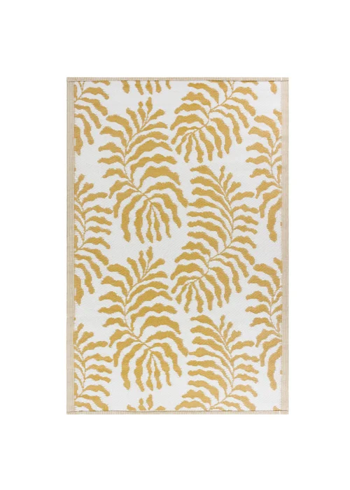 furn. Tocorico Reversible Outdoor Rug (120cm x 180cm) Mustard - One Size Image 6