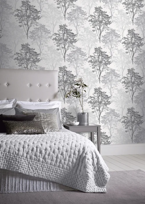 Arthouse Wildwood Mono Wallpaper - One Size Image 2