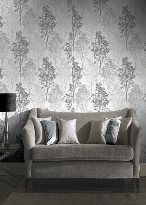 Arthouse Wildwood Mono Wallpaper - One Size Image 5