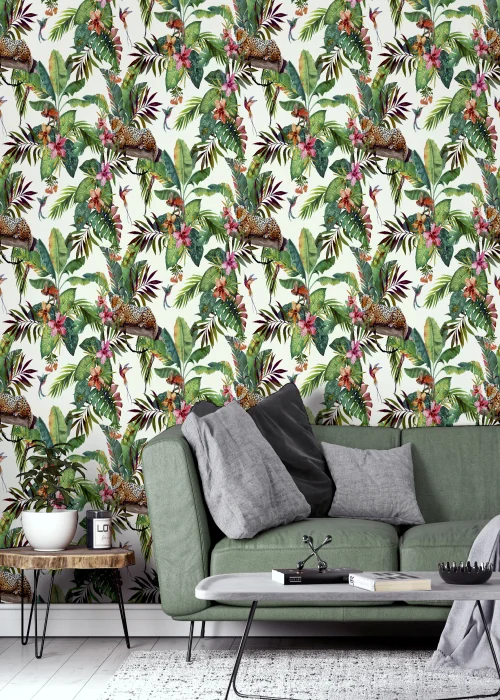 Arthouse Animal Jungle Wallpaper - One Size Image 3