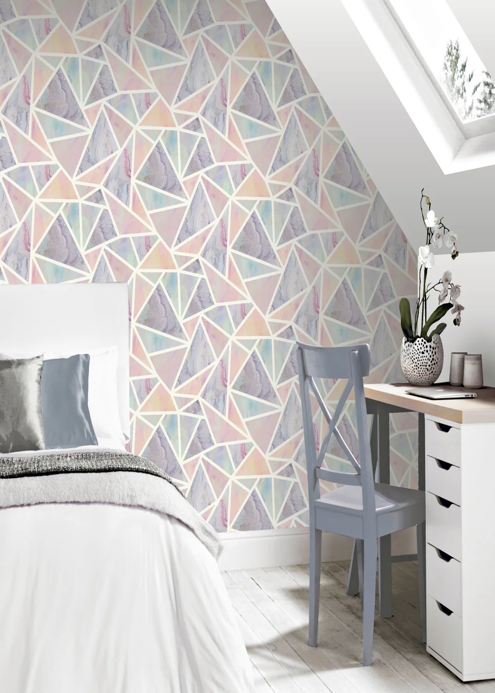 Arthouse Pastel Geo Wallpaper - One Size Image 3