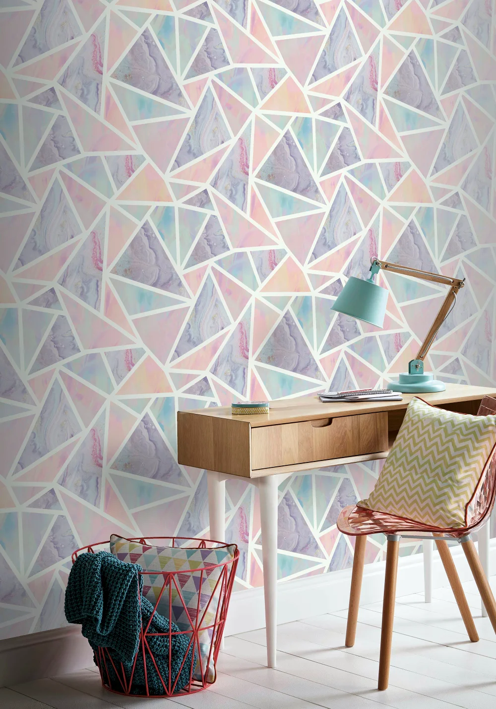 Arthouse Pastel Geo Wallpaper - One Size Image 4