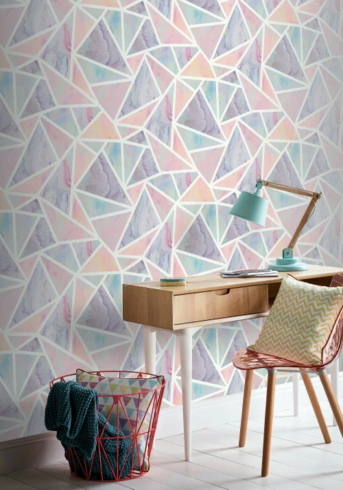 Arthouse Pastel Geo Wallpaper - One Size Image 4