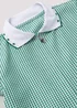 Girls Green Knitted Collar Gingham School Dress (3-14yrs) - Age 3 Years Image 2