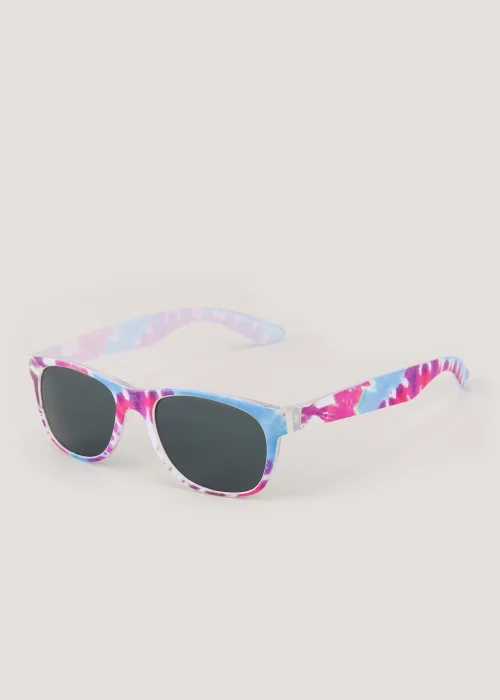Kids Pink Tie Dye Nomad Sunglasses (3+yrs) - One Size Image 1