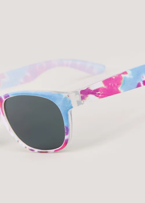 Kids Pink Tie Dye Nomad Sunglasses (3+yrs) - One Size Image 2
