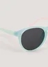 Kids Blue Neon Keyhole Sunglasses (3+yrs) - One Size Image 2