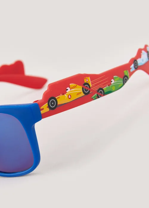 Kids Blue Car Print Nomad Sunglasses (3-10yrs) - One Size Image 2