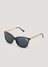 Black Cat Eye Sunglasses - One Size Image 1