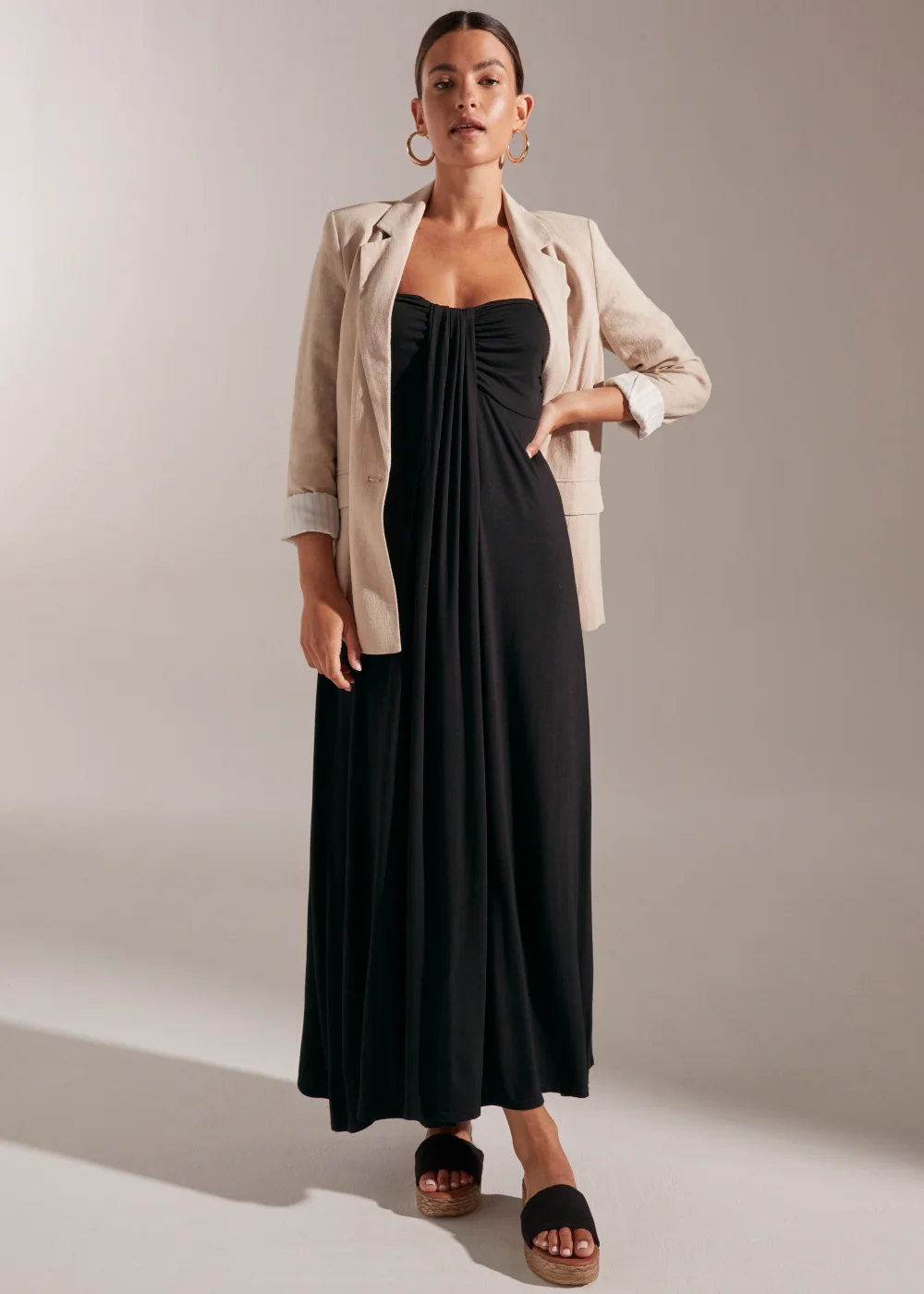 Black Knot Bandeau Dress - 8 Image 4